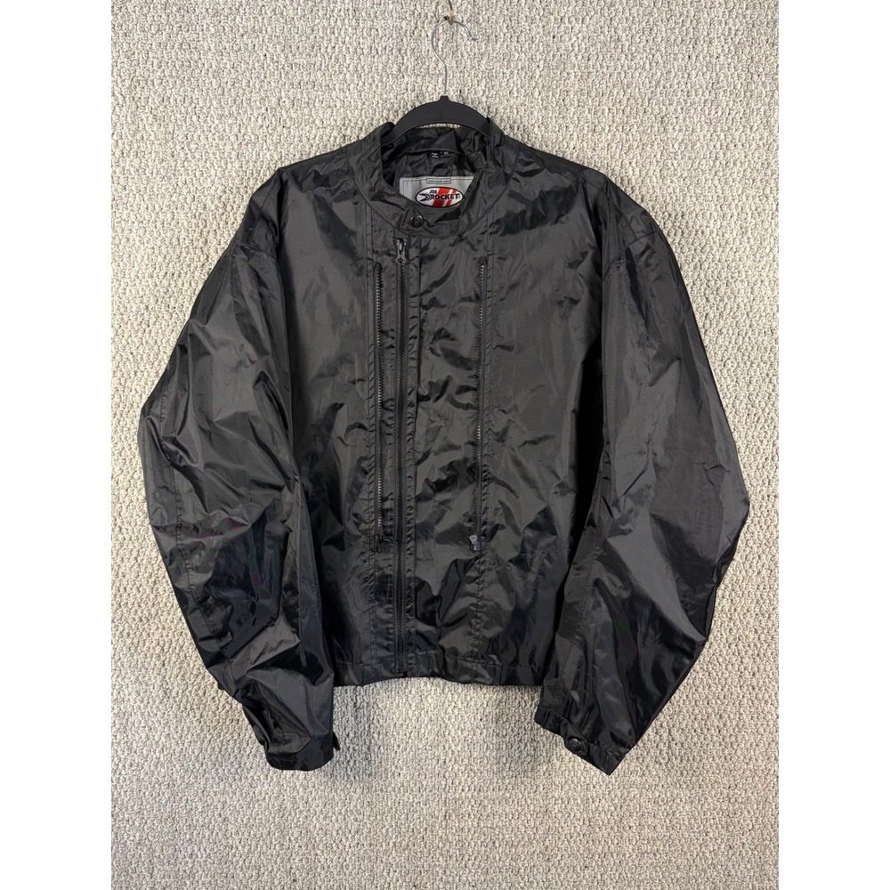 Joe Rocket Mens XL Black Polyester Motorcycle Jacket Liner Full Zip Mock Neck